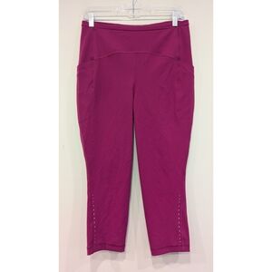 Lululemon Swift Speed High Rise Crop 21" In Magenta Purple Size 10